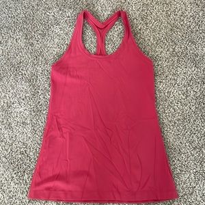 Red lululemon tank top size 8
